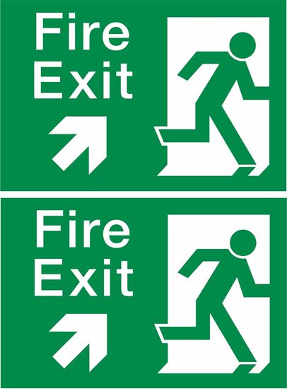 Picture of Fire Exit Decals / Stickers