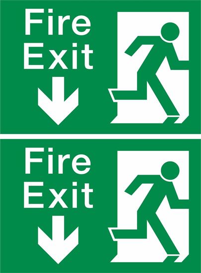 Picture of Fire Exit Decals / Stickers