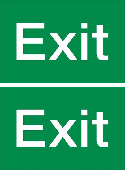 Picture of Exit Decals / Stickers