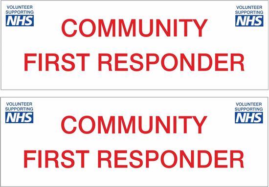 Picture of NHS Community First Responder Decals / Stickers