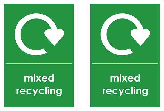 Picture of Mixed Recycling Decals / Stickers