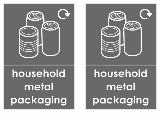 Picture of household metal packaging Decals / Stickers