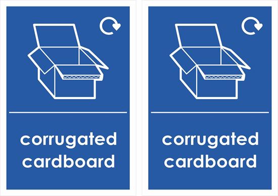 Picture of Corrugates Cardboard Decals / Stickers