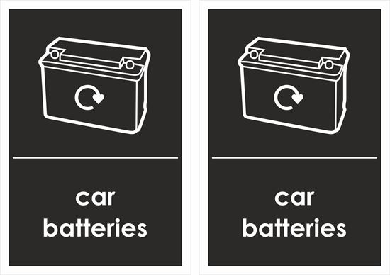 Picture of Car Batteries Decals / Stickers