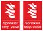 Picture of Sprinkler stop valve Decals / Stickers