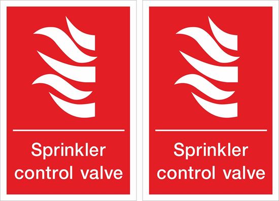 Picture of Sprinkler control valve Decals / Stickers