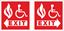 Picture of Disabled fire exit Decals / Stickers