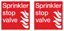 Picture of Sprinkler stop valve Decals / Stickers