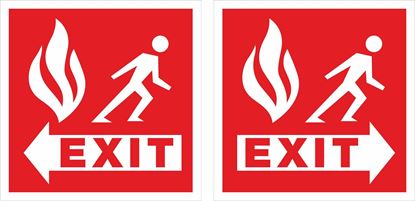 Picture of Fire exit Decals / Stickers