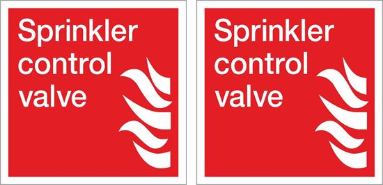 Picture of Sprinkler control valve Decals / Stickers