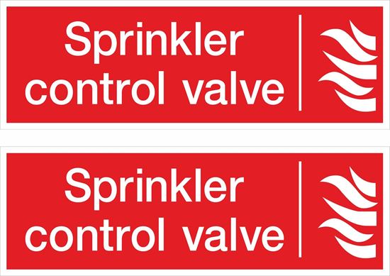 Picture of Sprinkler control valve Decals / Stickers