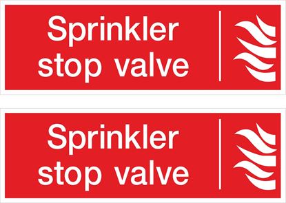 Picture of Sprinkler stop valve Decals / Stickers