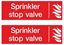 Picture of Sprinkler stop valve Decals / Stickers