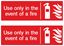 Picture of Use only in the event of a fire Decals / Stickers