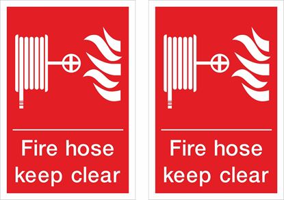Picture of Fire hose keep clear Decals / Stickers