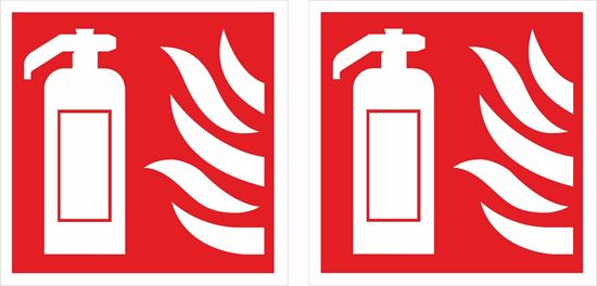 Picture of Fire extinguisher Decals / Stickers