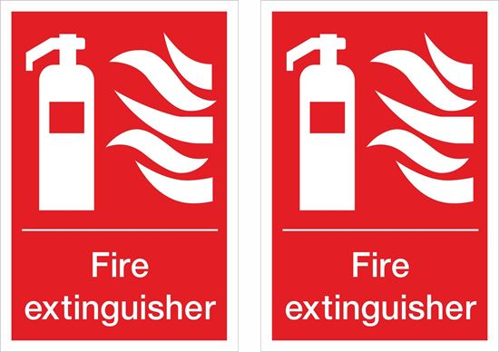 Picture of Fire extinguisher Decals / Stickers