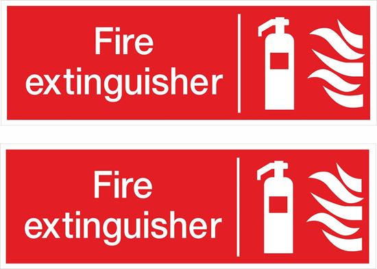 Picture of Fire extinguisher Decals / Stickers