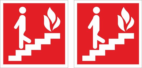 Picture of Fire exit stairs Decals / Stickers