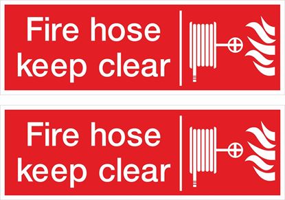 Picture of Fire hose keep clear Decals / Stickers