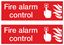 Picture of Fire alarm control Decals / Stickers