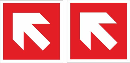 Picture of Fire exit arrow Decals / Stickers