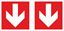 Picture of Fire exit arrow Decals / Stickers