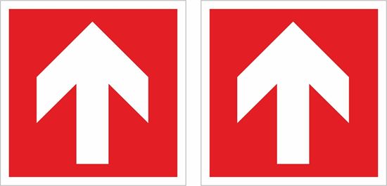 Picture of Fire exit arrow Decals / Stickers