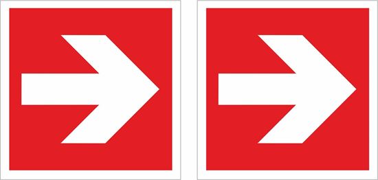 Picture of Fire exit arrow Decals / Stickers