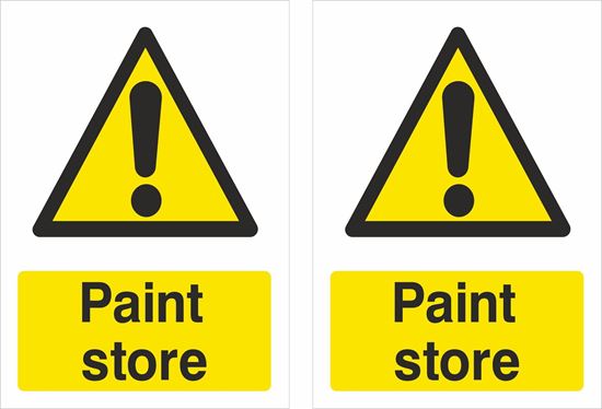 Picture of Caution Paint store Decals / Stickers
