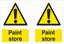 Picture of Caution Paint store Decals / Stickers