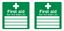 Picture of First Aid "your first aiders are"  Decals / Stickers