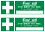 Picture of First Aid "First aid for this dept.." Decals / Stickers