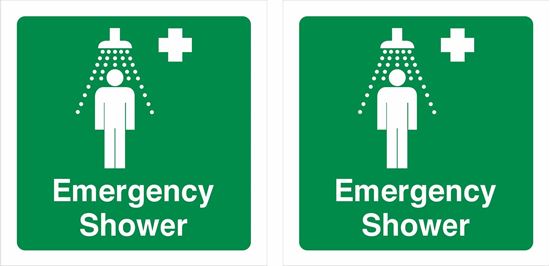 Picture of Emergency shower Decals / Stickers