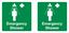 Picture of Emergency shower Decals / Stickers