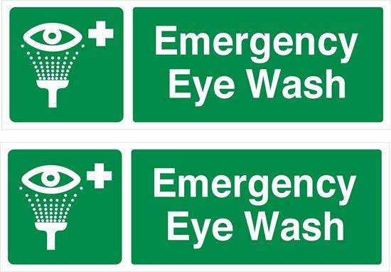 Picture of Emergency eye wash Decals / Stickers