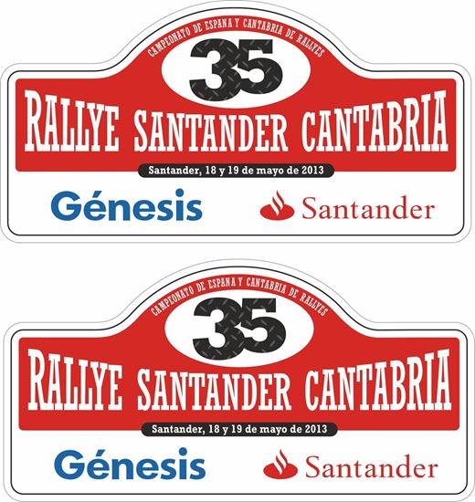 Picture of Rallye Santander Cantabria Decals / Stickers