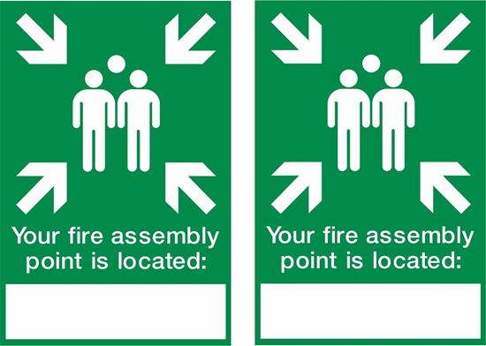 Picture of Fire assembly point location Decals / Stickers