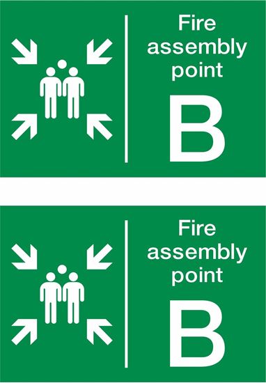 Picture of Fire assembly point B Decals / Stickers