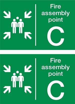 Picture of Fire assembly point C Decals / Stickers