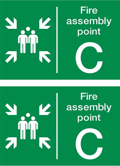 Picture of Fire assembly point C Decals / Stickers