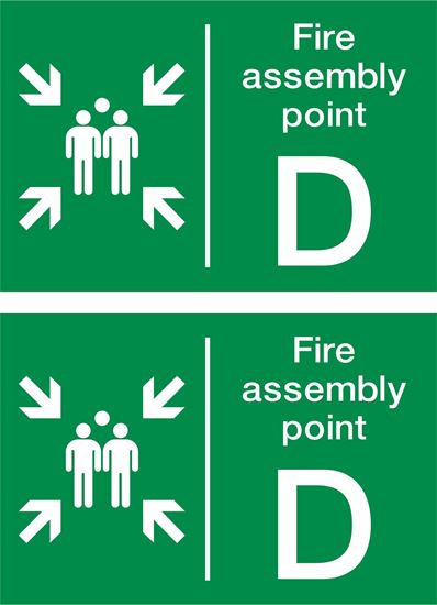 Picture of Fire assembly point D Decals / Stickers