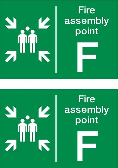 Picture of Fire assembly point F Decals / Stickers