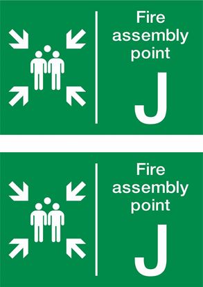 Picture of Fire assembly point J Decals / Stickers