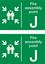 Picture of Fire assembly point J Decals / Stickers