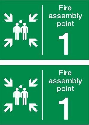 Picture of Fire assembly point 1 Decals / Stickers