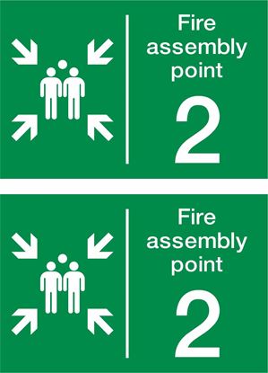 Picture of Fire assembly point 2 Decals / Stickers