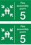 Picture of Fire assembly point 5 Decals / Stickers