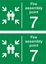 Picture of Fire assembly point 7 Decals / Stickers