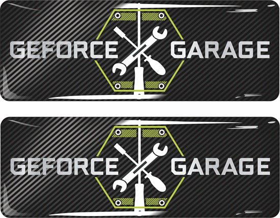 Picture of Nvidia Geforce Garage Gel Badges